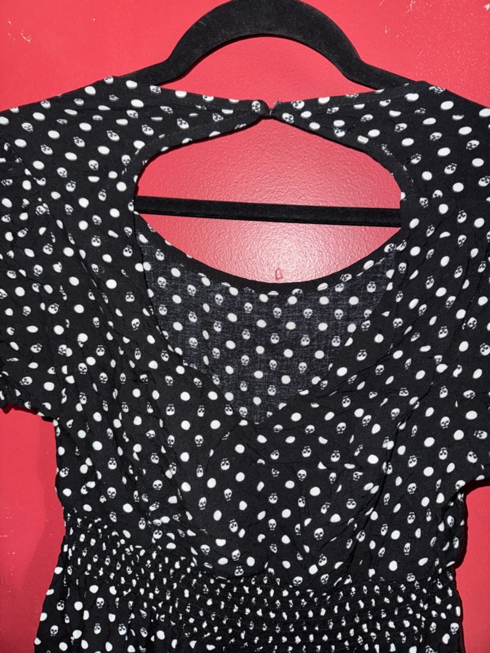 Hot Topic Black Dress with White Polka Dots - Picture 3 of 3